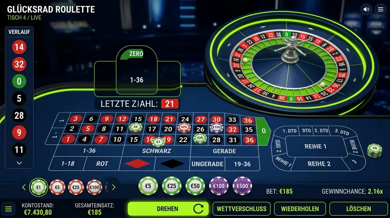 Tischspiele & Video Poker · Iris